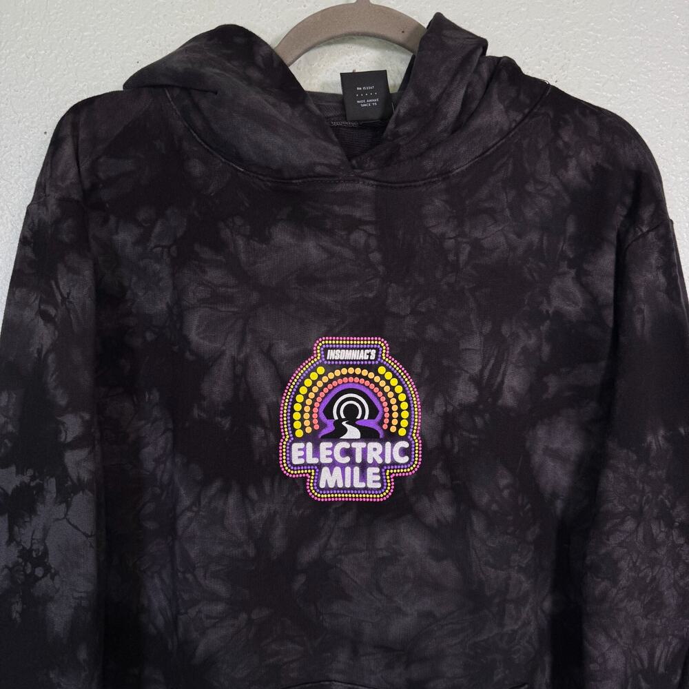 Insomniac Hoodie Mens Medium Electric Mile Tie Dye EDM Rave Music Sweatshirt M - Picture 7 of 11